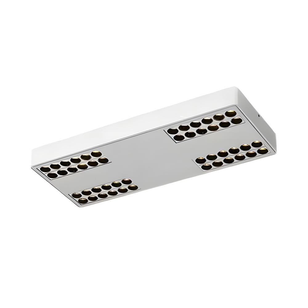 Modern Minimalist Aluminum LED Flush Mount Ceiling Downlight in Square or Rectangular Design