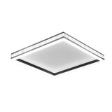 Modern Geometric LED Flush Mount Ceiling Lamp with Remote Dimming and Stepless Control