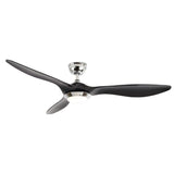 Modern 52 Inch 3 Blade LED Ceiling Fan with Remote 6 Speeds Reversible DC Motor Light