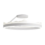 Modern Round Dimmable LED Ceiling Light White Nordic Flush Mount Fixture for Living Room