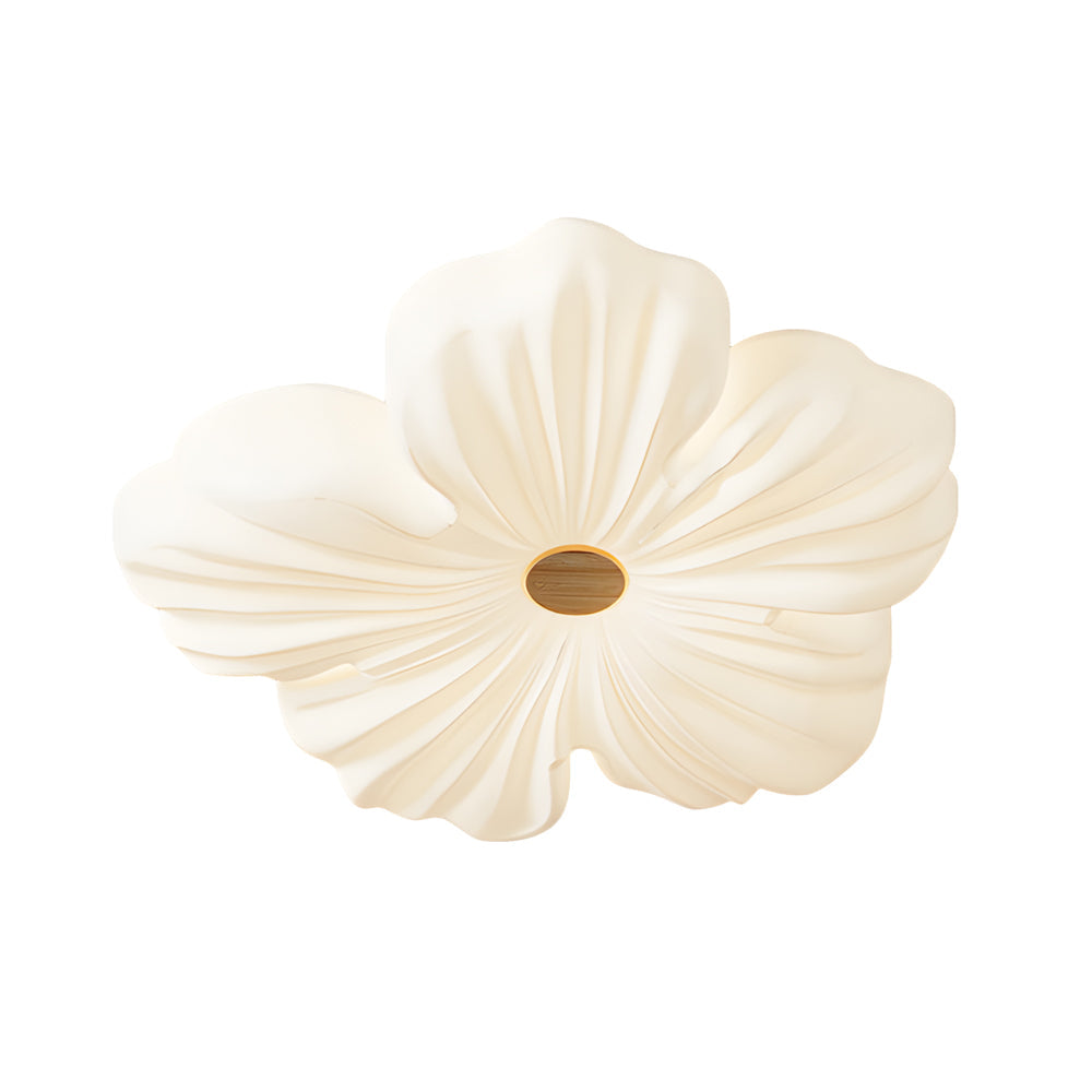 Modern White Acrylic Flower Shape LED Ceiling Lamp Flush Mount for Bedroom