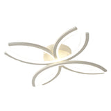 Modern Flower Shaped Acrylic LED Ceiling Light Dimmable Flush Mount Fixture for Bedroom and Living Room