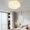 Modern Milky White Rose Flower LED Ceiling Light with Three Step Dimming for Bedrooms