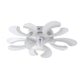Modern Flower Smart Ceiling Fan with Dimmable LED Light and 6 Speed Silent Remote Control