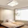 Modern Geometric Three Square LED Flush Mount Ceiling Light Dimmable Acrylic Fixture
