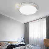 Modern Circular LED Flush Mount Ceiling Light Dimmable Nordic Geometric Fixture for Living Room