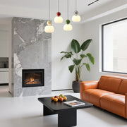 Allo Living Cream Art Deco Pendant Light