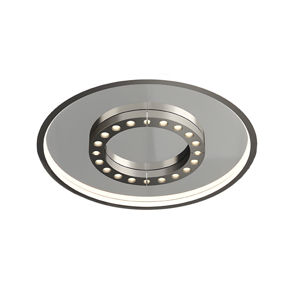 Modern LED Flush Mount Ceiling Light with 3 Step Dimming Anti Glare Square and Round Designs