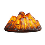 Realistic LED Resin Firewood Charcoal Simulation Flame Lamp for Indoor Decor