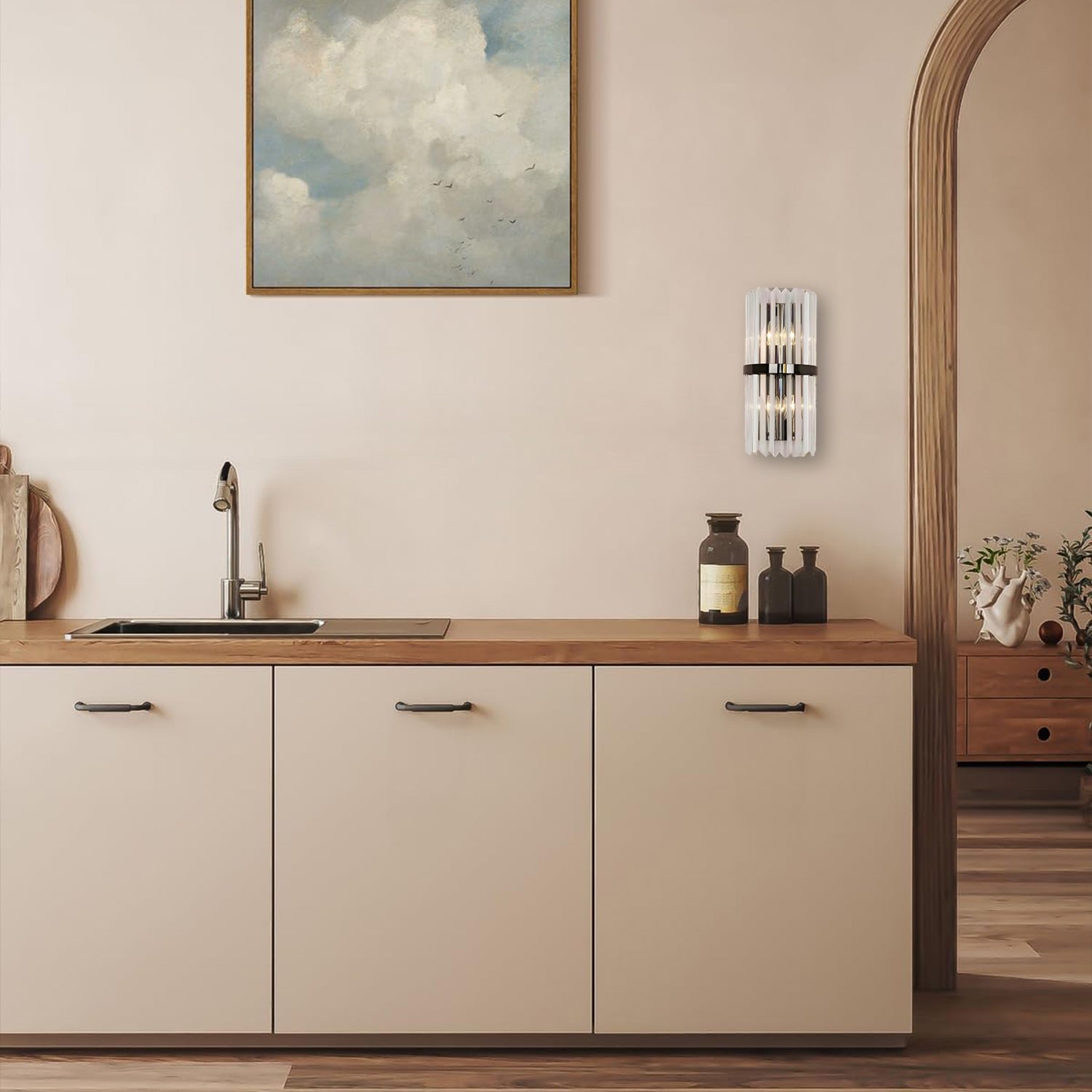 Modern Chic Stainless Steel Luxurious Wall Light