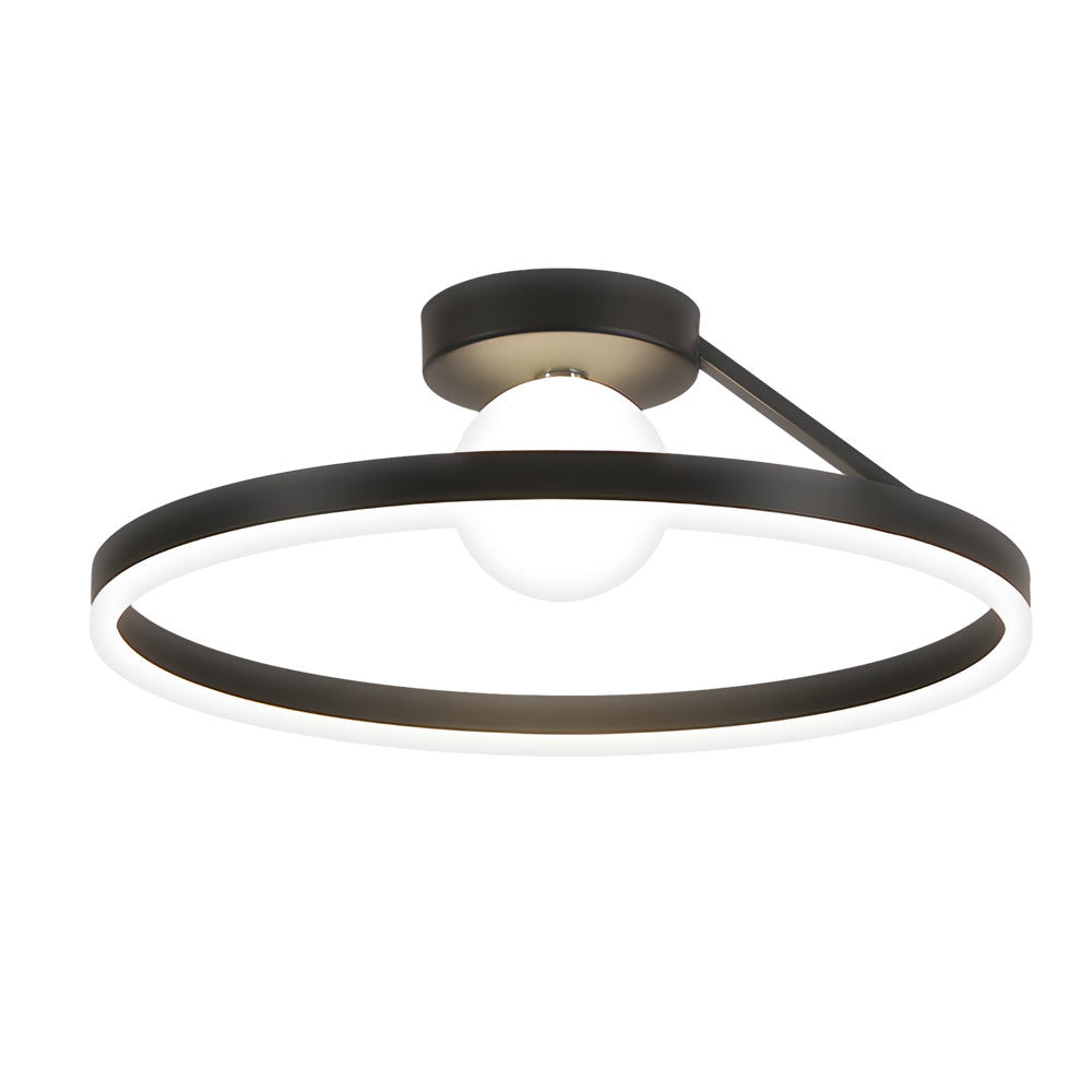 Modern LED Minimalist Ball Ceiling Light Fixture with 3 Step Dimming for Bedrooms and Living Rooms