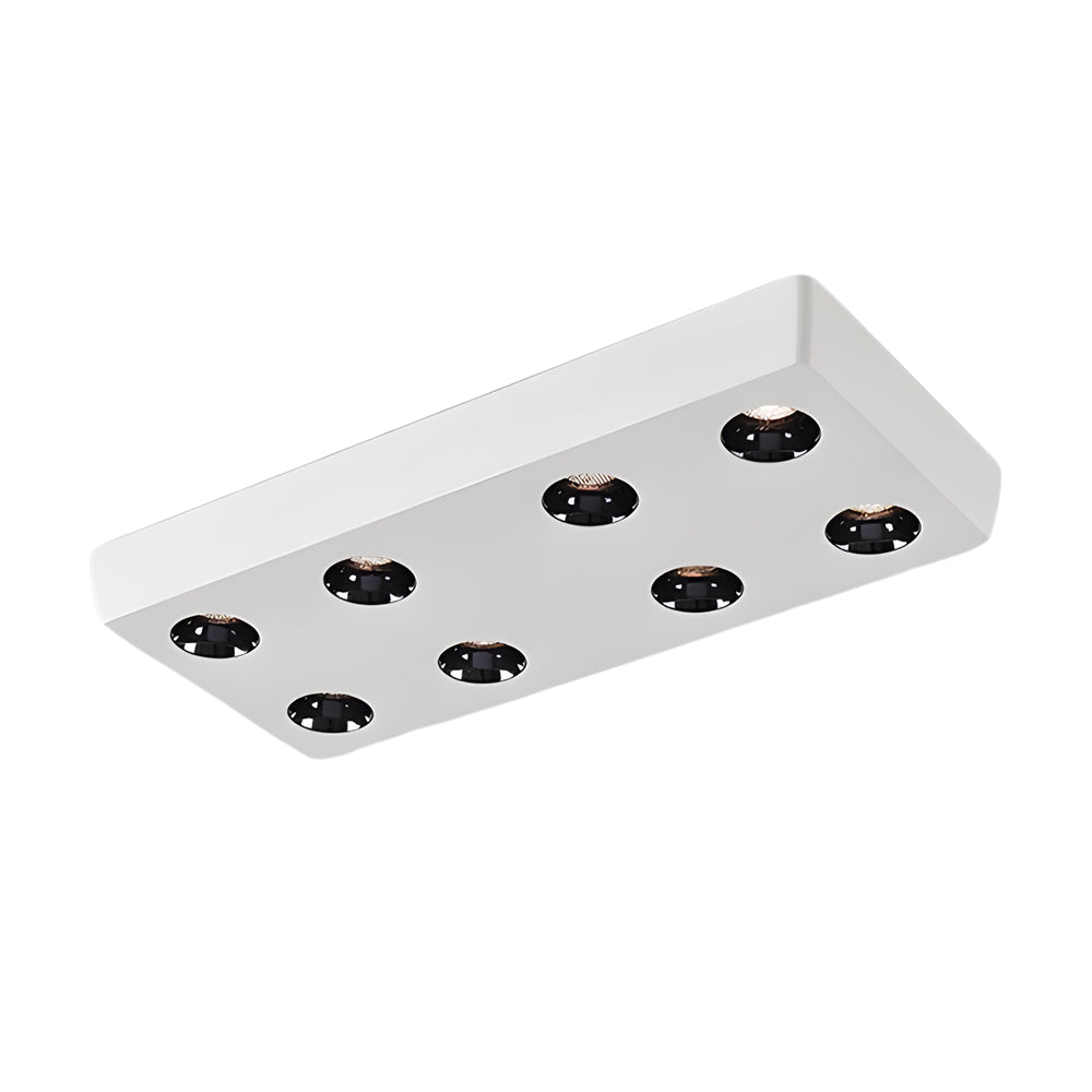 Ultra Thin Rectangular LED Flush Mount Ceiling Light Honeycomb Anti Glare Indoor Aluminum Fixture
