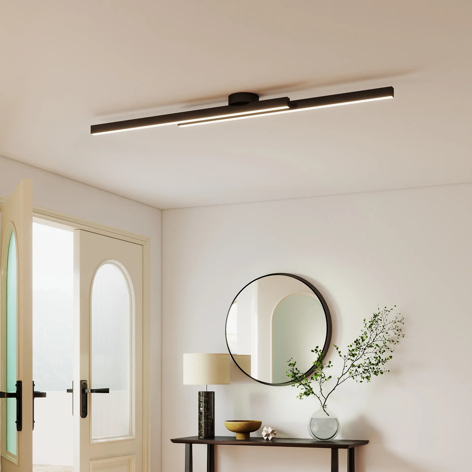 Modern Aluminum Long Strip Ceiling Light