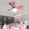 23 Inch Flush Mount Helicopter Ceiling Fan with LED Light and 6 Speeds for Kids Room