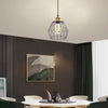 3 Light Adjustable Iron Cage Pendant Light Retro Industrial Chandelier for Kitchen Island