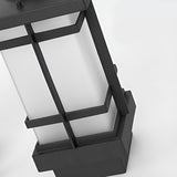3 Light Modern Black Outdoor Post Light Waterproof Exterior Pole Lamp for Garden and Pathway