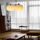 3 Light White Glass Pendant Chandelier Vintage Industrial Hanging Ceiling Light
