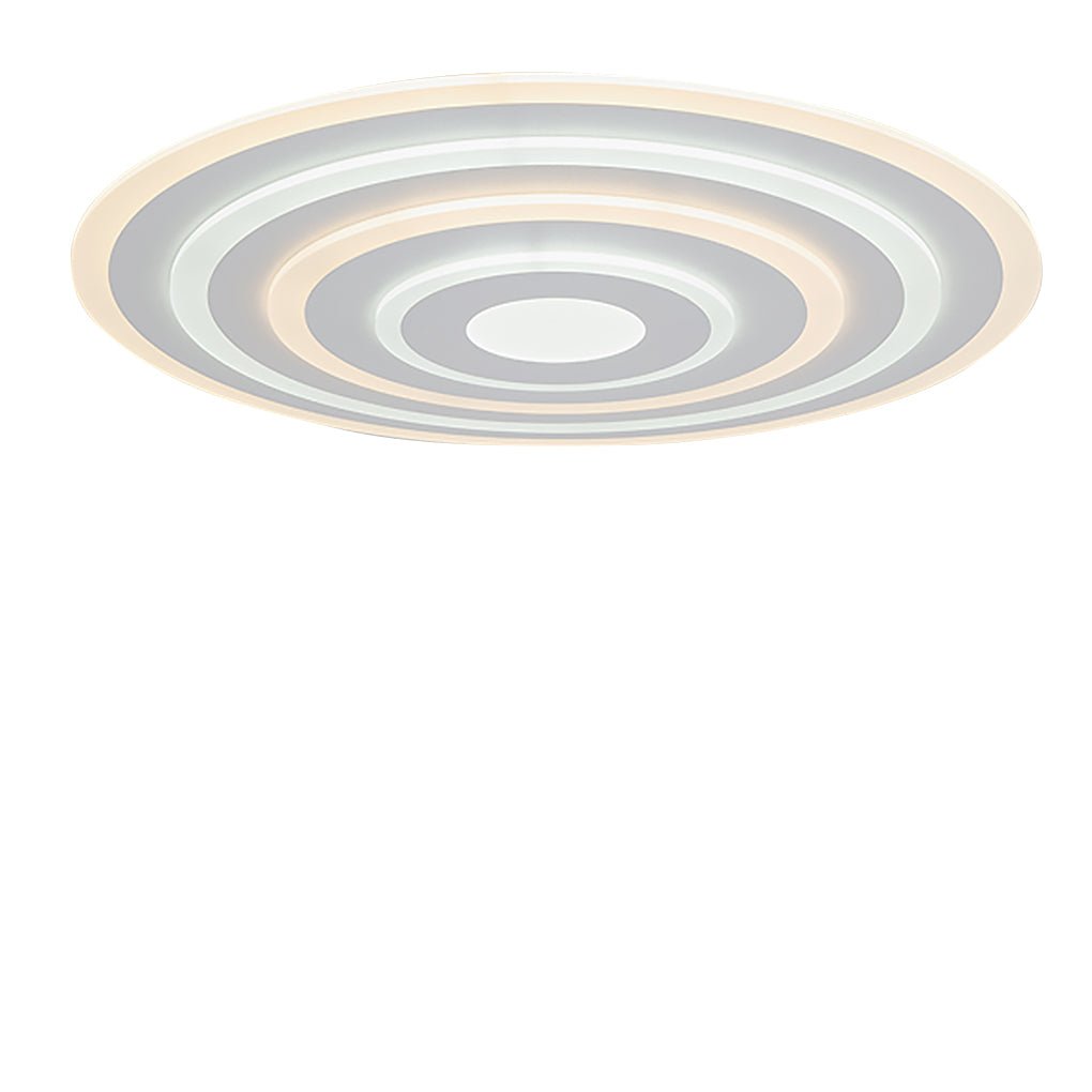Modern Concentric Circle LED Flush Mount Ceiling Light Dimmable Round Fixture for Living Room