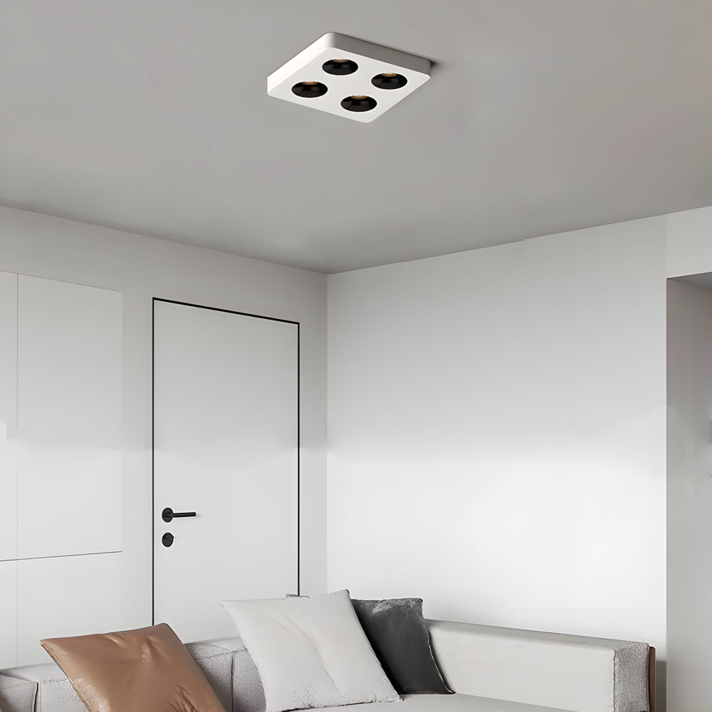 Modern Geometric Ultra Thin LED Ceiling Light with Honeycomb Anti Glare Filter