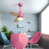 36 Inch Modern Nordic LED Ceiling Fan with Remote Control Dimmable Light for Living Room and Bedroom