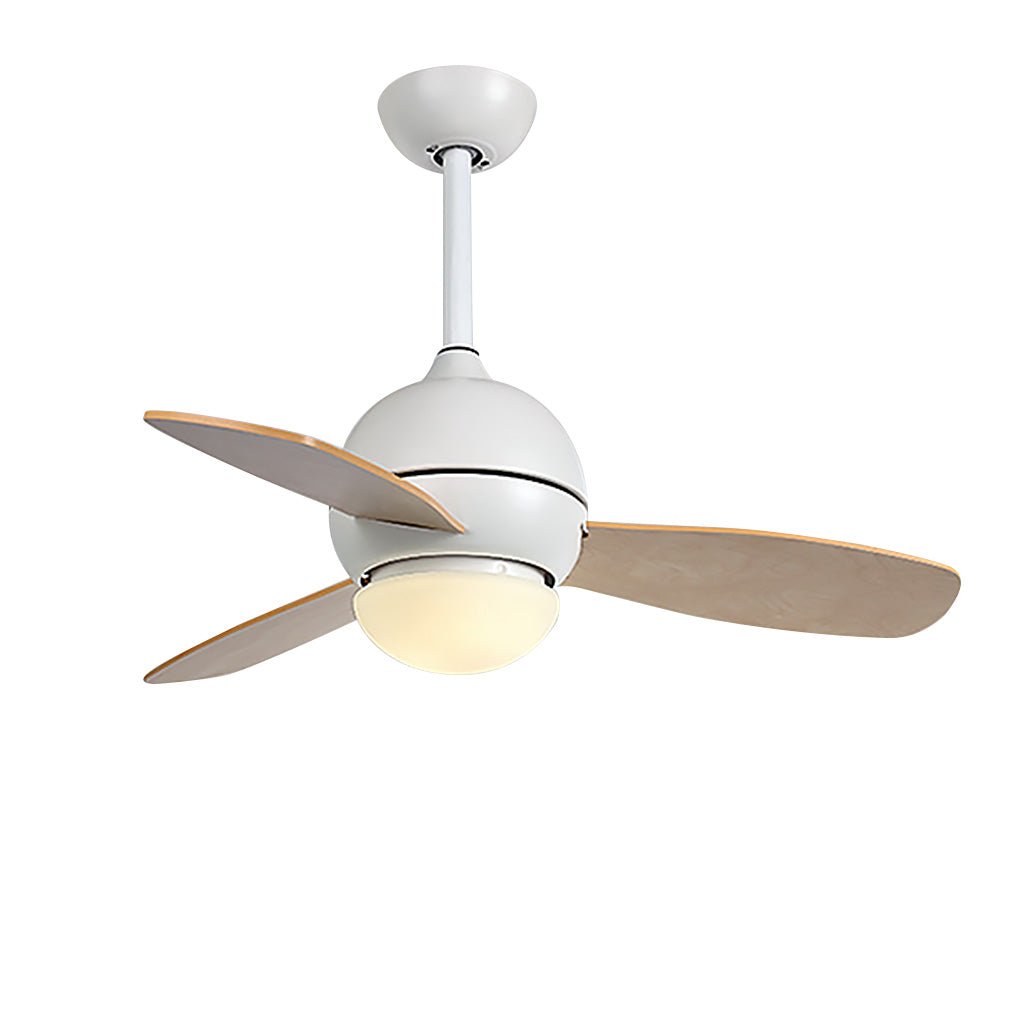 36 Inch Modern Nordic LED Ceiling Fan with Remote Control Dimmable Light for Living Room and Bedroom