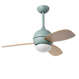 36 Inch Modern Nordic LED Ceiling Fan with Remote Control Dimmable Light for Living Room and Bedroom