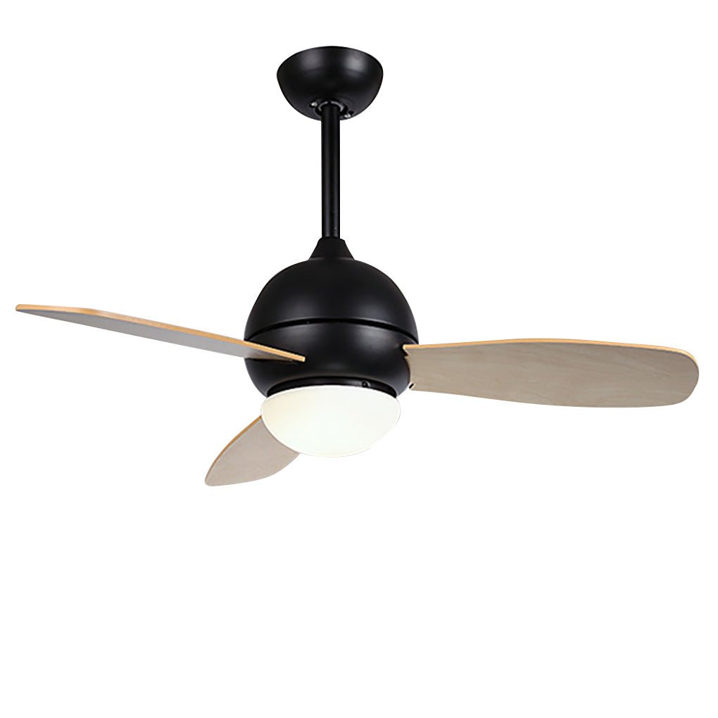 36 Inch Modern Nordic LED Ceiling Fan with Remote Control Dimmable Light for Living Room and Bedroom