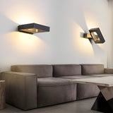 360 Degree Rotatable LED Wall Sconce Modern Iron Indoor Lighting Fixture for Bedroom and Living Room