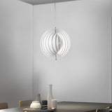 360 Degree Rotatable White Metal Nordic Pendant Lamp Modern Adjustable Iron Hanging Light for Bedroom