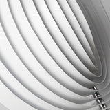 360 Degree Rotatable White Metal Nordic Pendant Lamp Modern Adjustable Iron Hanging Light for Bedroom