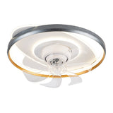 360 Degree Rotating Low Profile LED Ceiling Fan with Stepless Dimming Remote Control