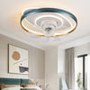 360 Degree Rotating Low Profile LED Ceiling Fan with Stepless Dimming Remote Control