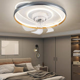 360 Degree Rotating Low Profile LED Ceiling Fan with Stepless Dimming Remote Control