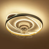 360 Degree Rotating Low Profile LED Ceiling Fan with Stepless Dimming Remote Control