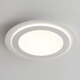 Modern Square and Circular LED Ceiling Lamp with Stepless Dimming Minimalist Flush Mount Light