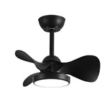 Modern 3 Blade LED Ceiling Fan with Remote Dimmable Light and Quiet Inverter Motor for Bedroom
