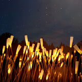 10 Piece Outdoor Waterproof Frosted Acrylic Reed Stick Lawn Lights for Garden Pathway Landscape Decoration