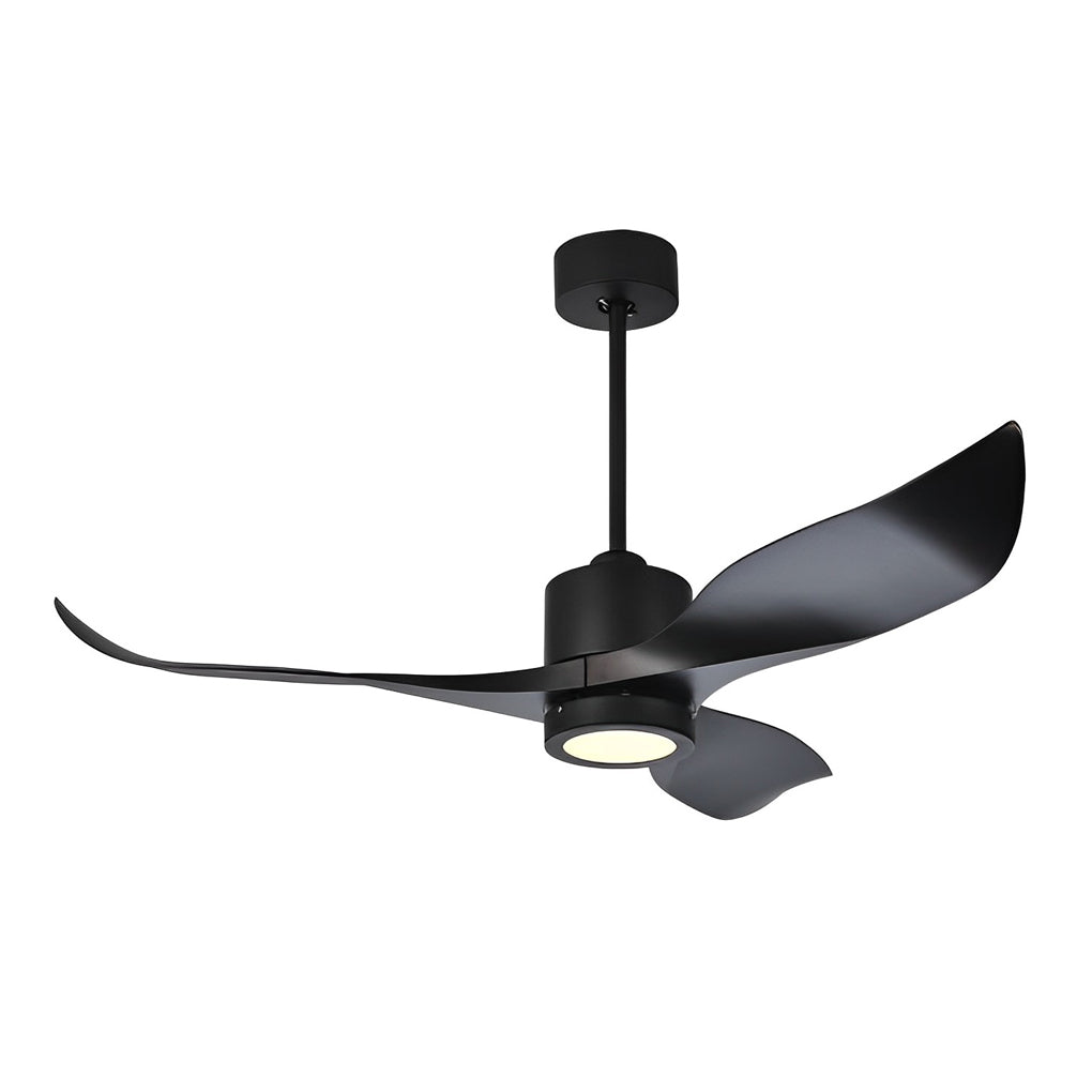 Modern 52 Inch Nordic Ceiling Fan with LED Light and Remote Control Quiet DC Motor 3 Blades