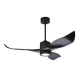 Modern 52 Inch Nordic Ceiling Fan with LED Light and Remote Control Quiet DC Motor 3 Blades
