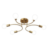 Modern Gold Chandelier with White Spherical Glass Shades for Living Room and Bedroom