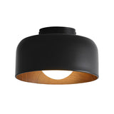 Modern Nordic Bowl Shaped LED Ceiling Light Minimalist Flush Mount Lighting for Aisle and Bedroom