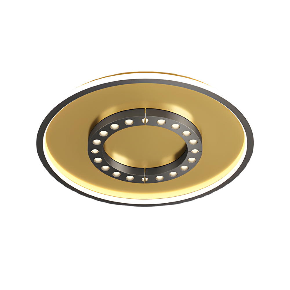 Modern LED Flush Mount Ceiling Light with 3 Step Dimming Anti Glare Square and Round Designs