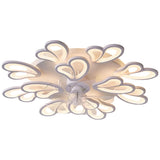 Modern Nordic Flower Shaped LED Ceiling Fan with Three Step Dimming and Timed Shutdown