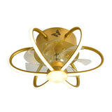 Creative Flower Shaped Bladeless Ceiling Fan with Dimmable LED Light and Remote Control