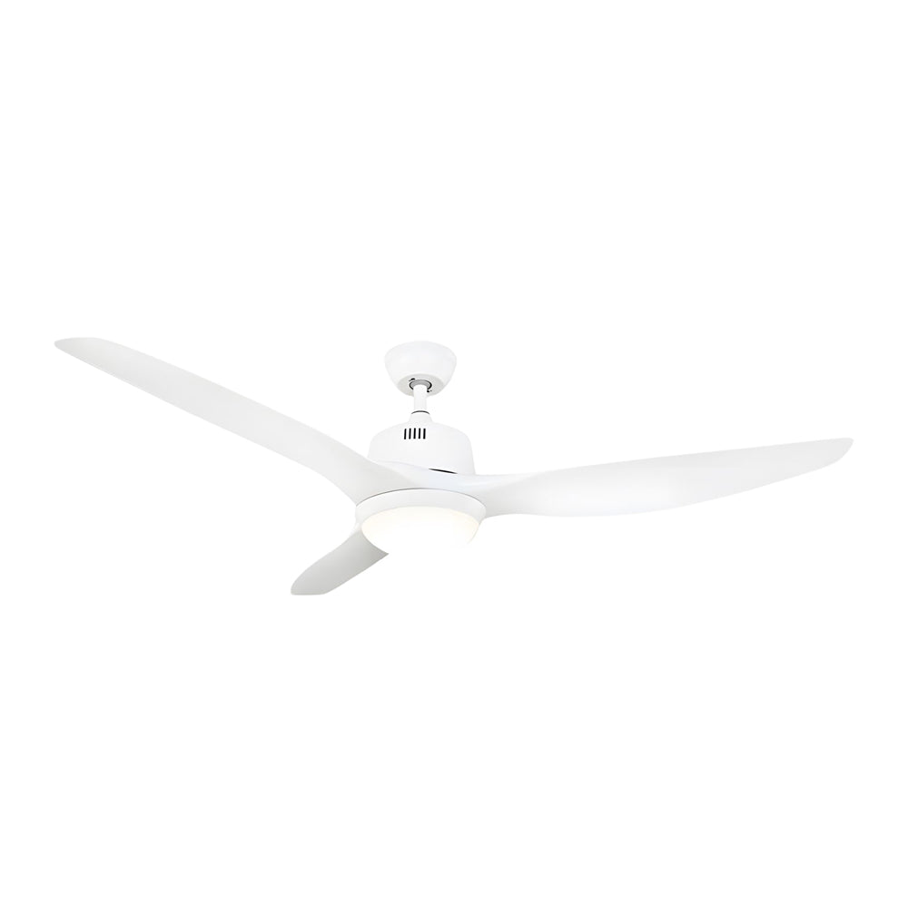 Modern 52 Inch 3 Blade LED Ceiling Fan with Remote 6 Speeds Reversible DC Motor Light