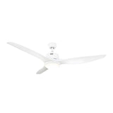 Modern 52 Inch 3 Blade LED Ceiling Fan with Remote 6 Speeds Reversible DC Motor Light