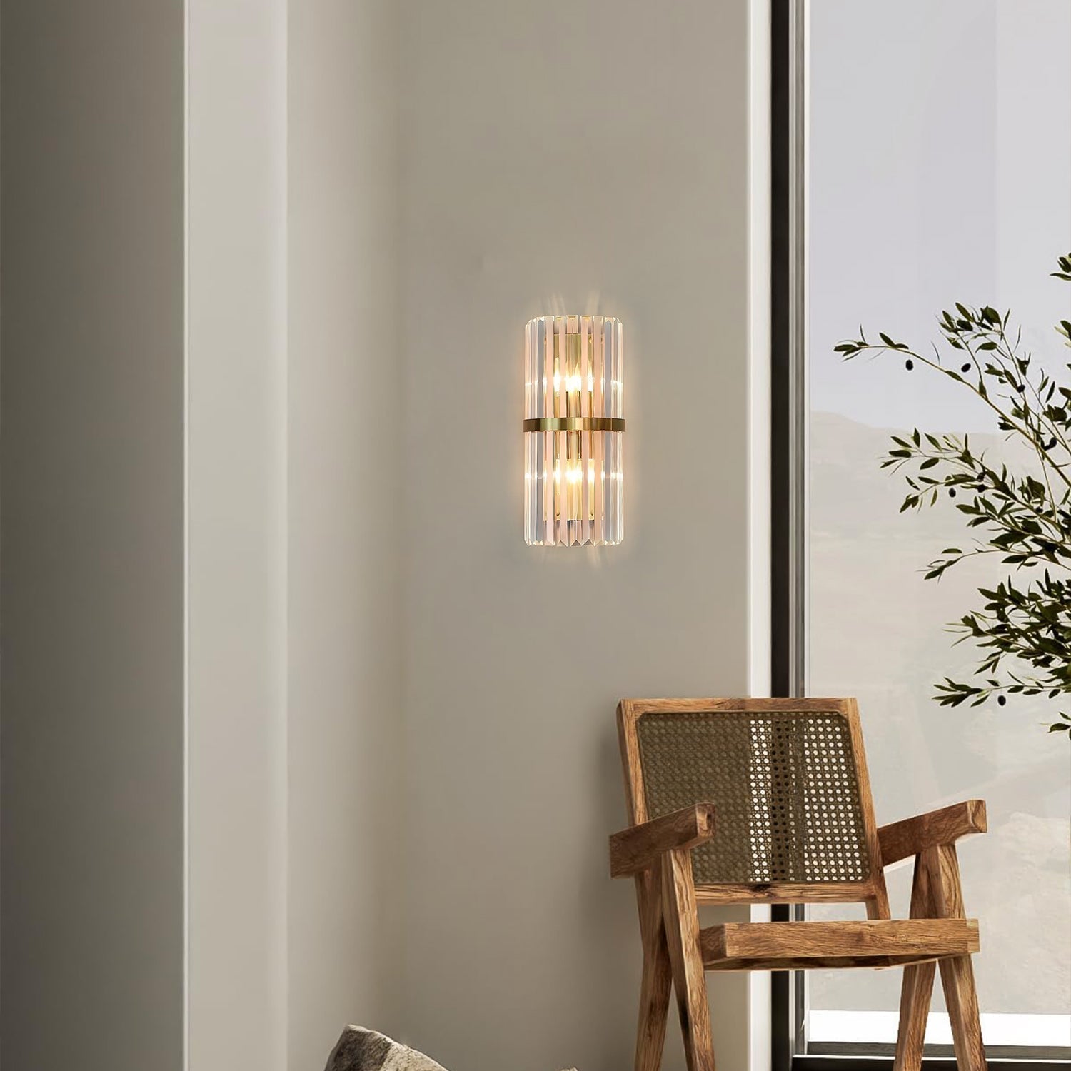 Modern Chic Stainless Steel Luxurious Wall Light