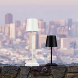 15 Inch Cordless Rechargeable LED Table Lamp Modern Metal Desk Light for Living Room and Patio