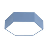 Modern Geometric LED Ceiling Light Fixture with Wireless Control Flush Mount Acrylic Lamp