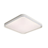 Modern White Acrylic LED Flush Mount Ceiling Light for Bedroom and Living Room